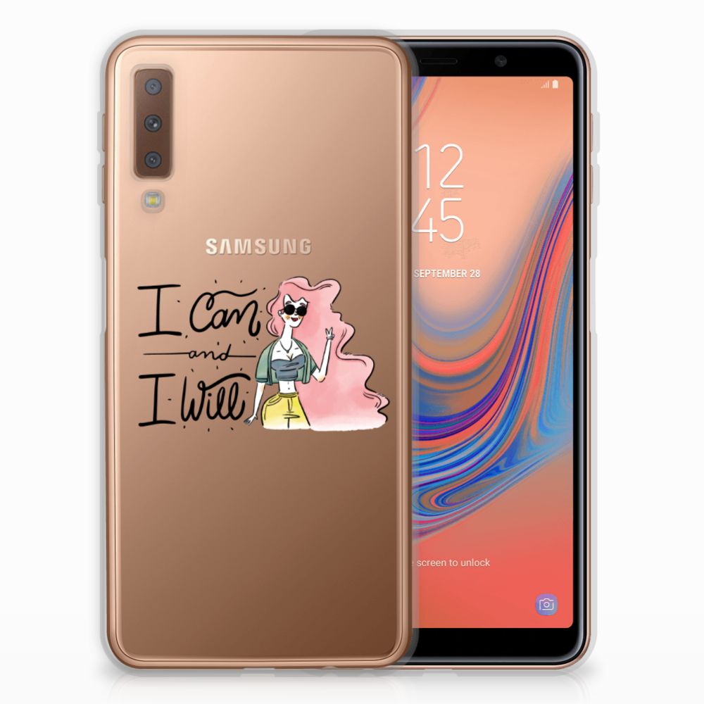 Samsung Galaxy A7 (2018) Telefoonhoesje met Naam i Can