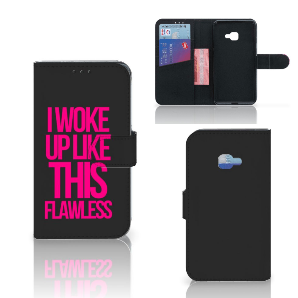 Samsung Galaxy Xcover 4 | Xcover 4s Hoesje met naam Woke Up - Origineel Cadeau Zelf Maken