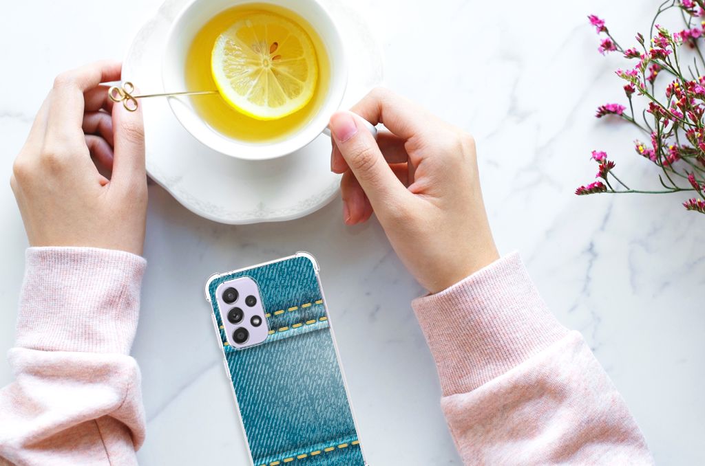 Samsung Galaxy A33 Anti Shock Bumper Case Jeans B2C Telecom