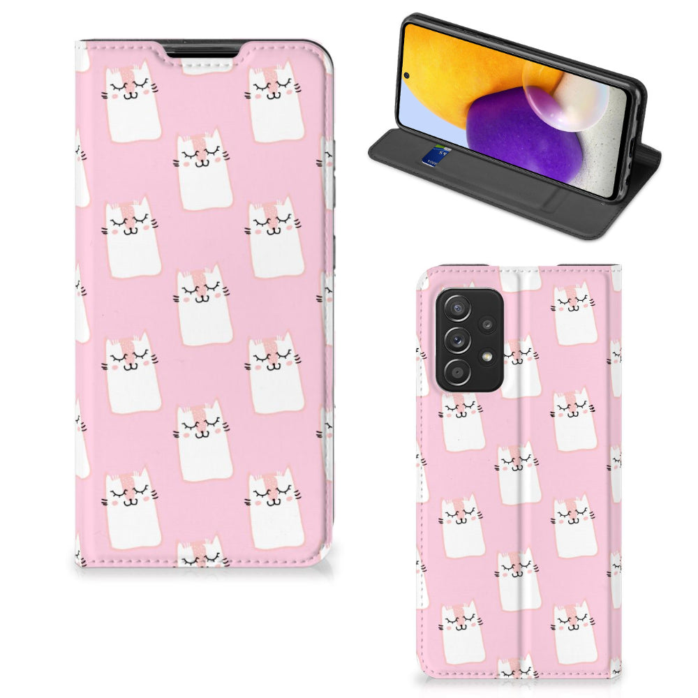 Samsung Galaxy A72 (5G/4G) Hoesje maken Sleeping Cats