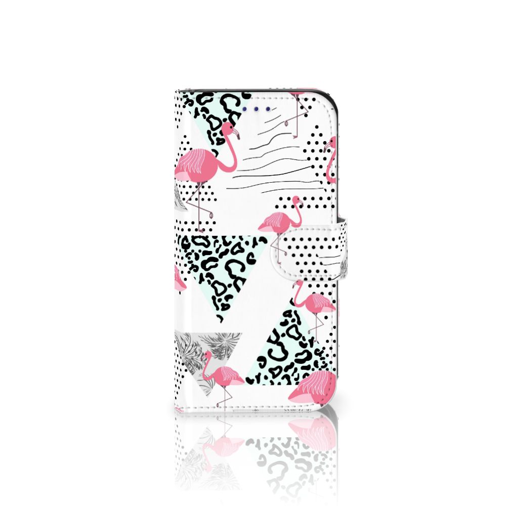 Samsung Galaxy S10e Telefoonhoesje met Pasjes Flamingo Triangle