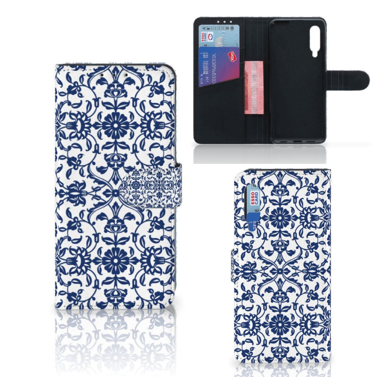 Xiaomi Mi 9 Hoesje Flower Blue