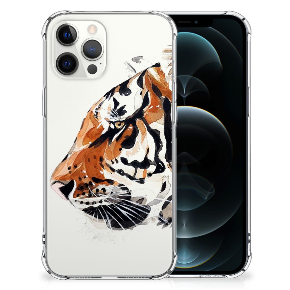 Back Cover iPhone 12 Pro Max Watercolor Tiger B2C Telecom