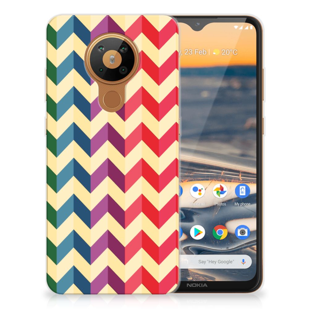 Nokia 5.3 TPU bumper Zigzag Multi Color B2C Telecom
