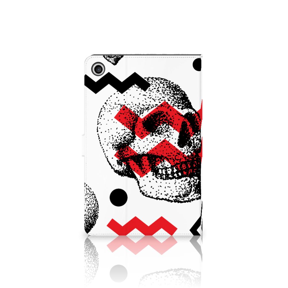 Tablettasje Lenovo Tab M10 Plus 3rd Gen 10.6 inch Skull Red