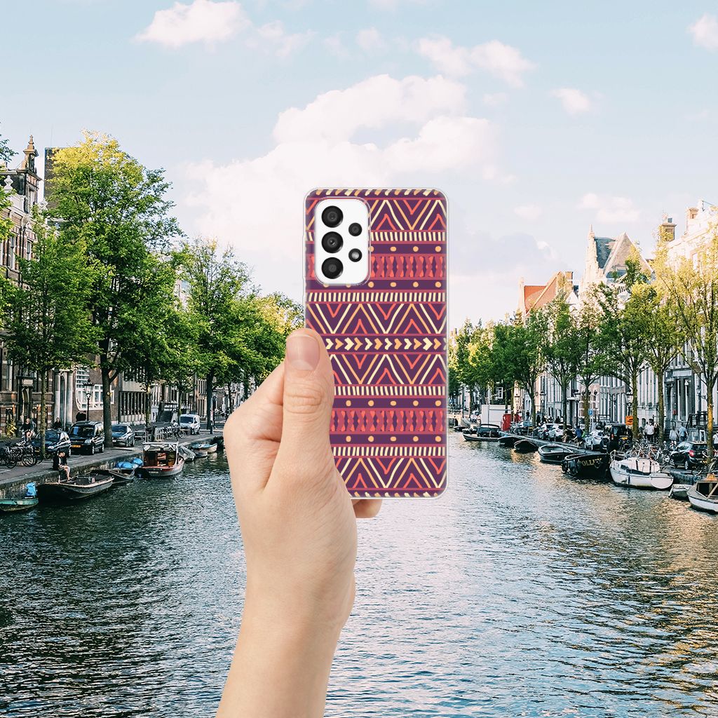 Samsung Galaxy A33 5G TPU bumper Aztec Paars B2C Telecom