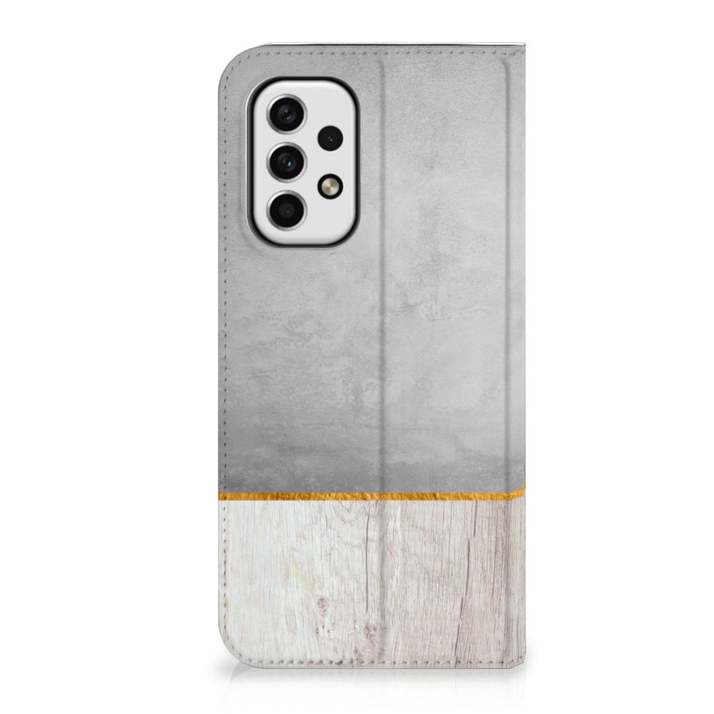 Samsung Galaxy A23 Book Wallet Case Wood Concrete - B2C Telecom