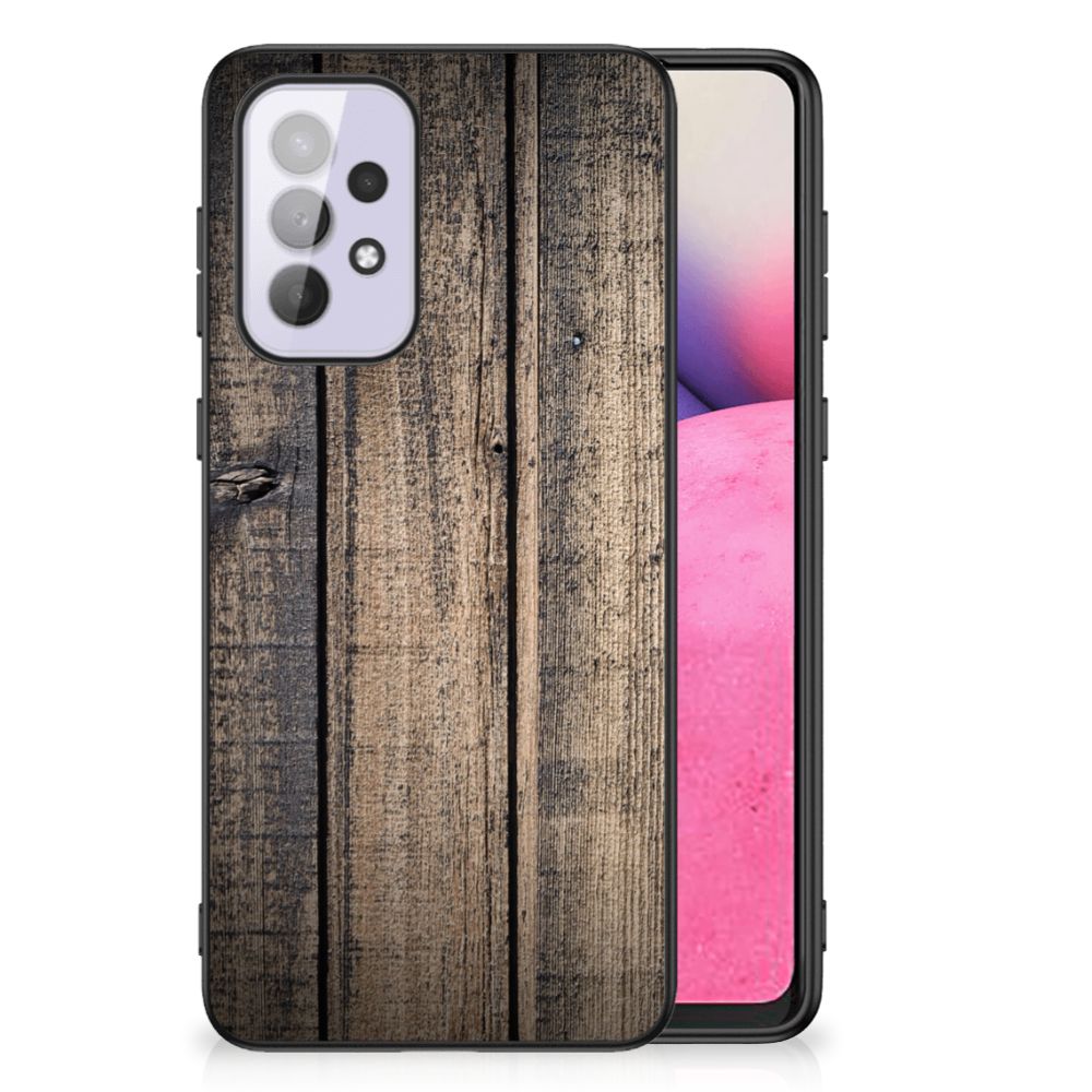 Samsung Galaxy A33 5G Houten Print Telefoonhoesje Steigerhout B2C Telecom