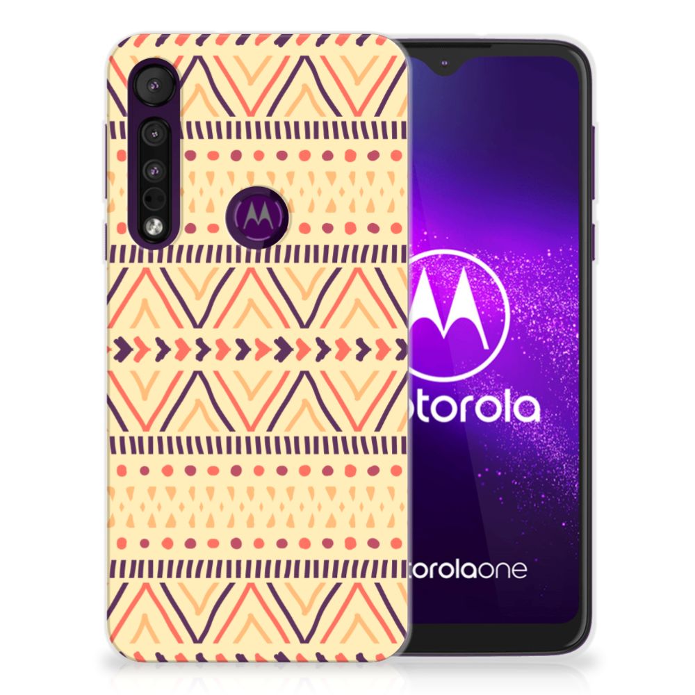 Motorola One Macro TPU bumper Aztec Yellow