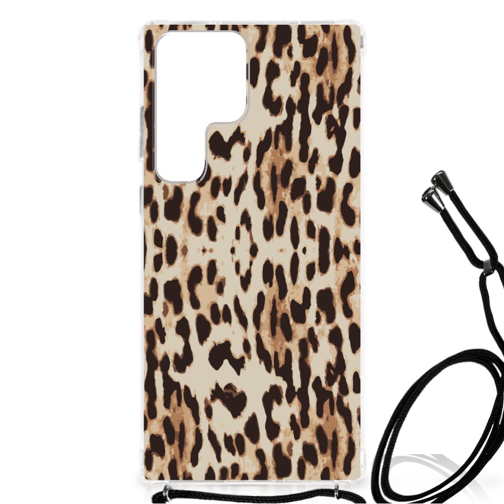 Samsung Galaxy S23 Ultra Case Anti-shock Leopard