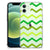 iPhone 12 Mini Doorzichtige Silicone Hoesje Zigzag Groen B2C Telecom