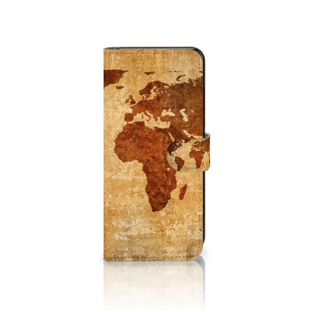 Motorola Moto G72 Flip Cover Wereldkaart