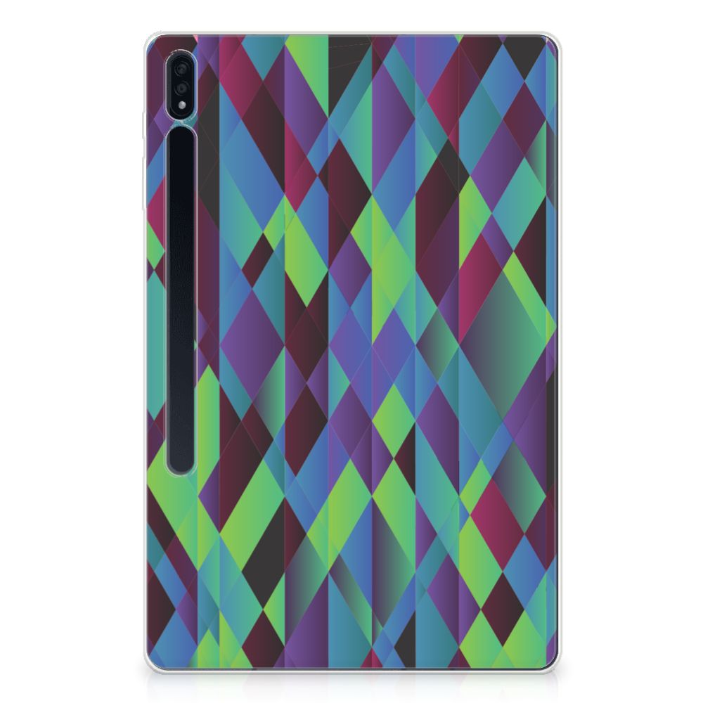 Samsung Galaxy Tab S7 Plus | S8 Plus Back Cover Abstract Green Blue