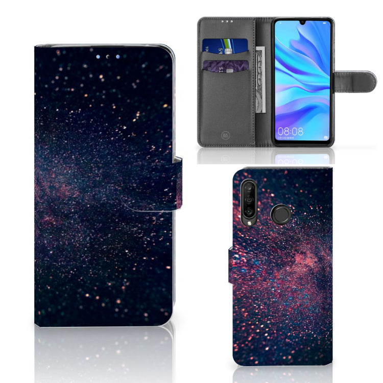 Huawei P30 Lite (2020) Book Case Stars