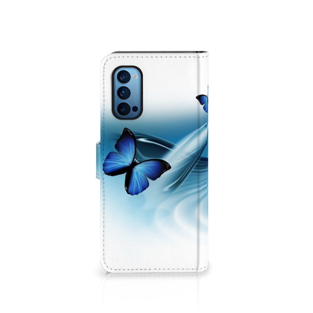 OPPO Reno 4 Pro 5G Telefoonhoesje met Pasjes Vlinders