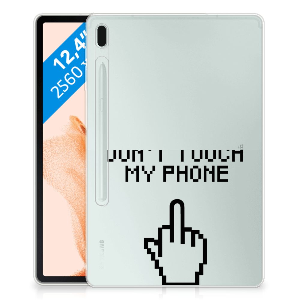 Samsung Galaxy Tab S7FE Print Case Finger Don't Touch My Phone - B2C Telecom
