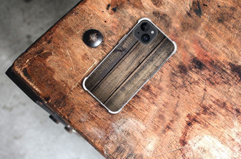 iPhone 15 Stevig Telefoonhoesje Steigerhout