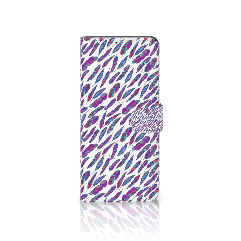 Motorola Moto G9 Plus Telefoon Hoesje Feathers Color