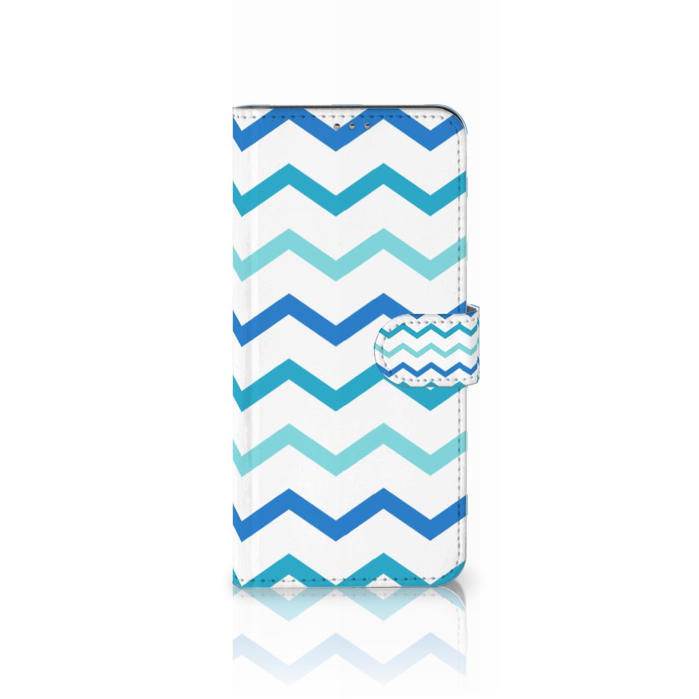 Motorola Moto G60 Telefoon Hoesje Zigzag Blauw