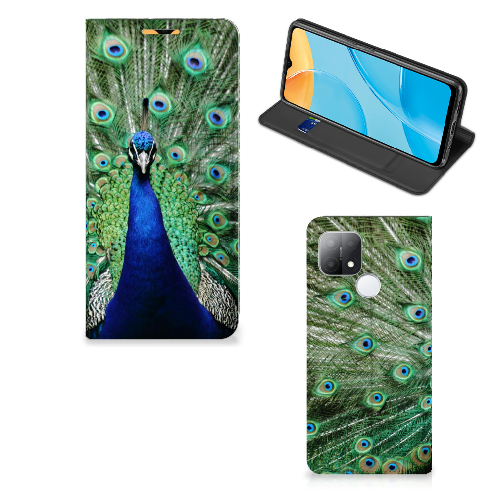OPPO A15 Hoesje maken Pauw - B2C Telecom