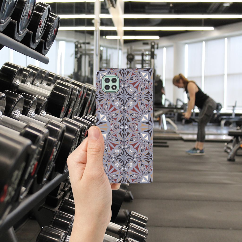 Samsung Galaxy A22 5G Standcase Flower Tiles - B2C Telecom
