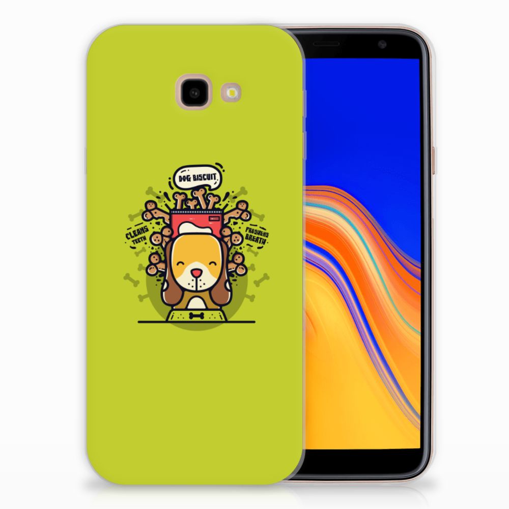 Samsung Galaxy J4 Plus (2018) Telefoonhoesje met Naam Doggy Biscuit