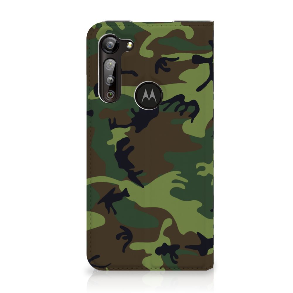 Motorola Moto G8 Power Hoesje met Magneet Army Dark - B2C Telecom