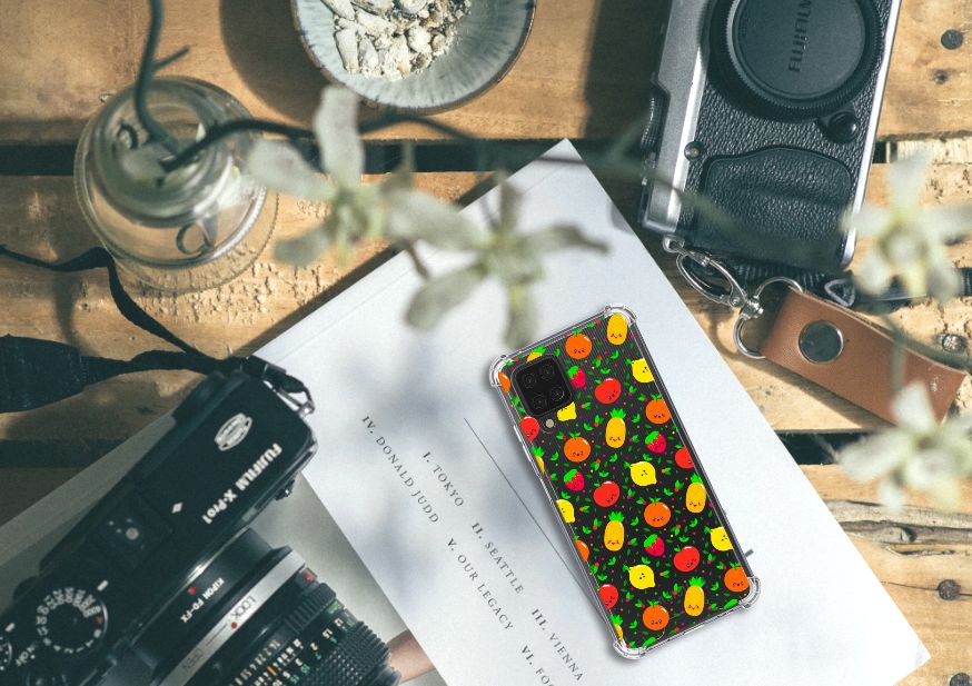 Samsung Galaxy A12 Beschermhoes Fruits - B2C Telecom