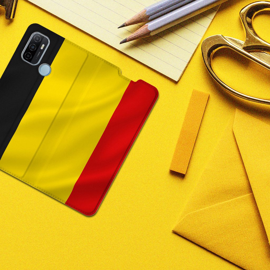 OPPO A53 | A53s Standcase Belgische Vlag - B2C Telecom