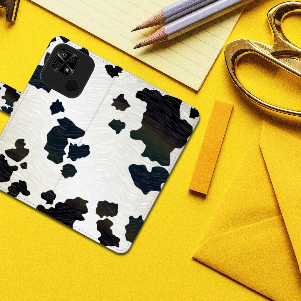 Xiaomi Redmi 10C Telefoonhoesje met Pasjes Koeienvlekken