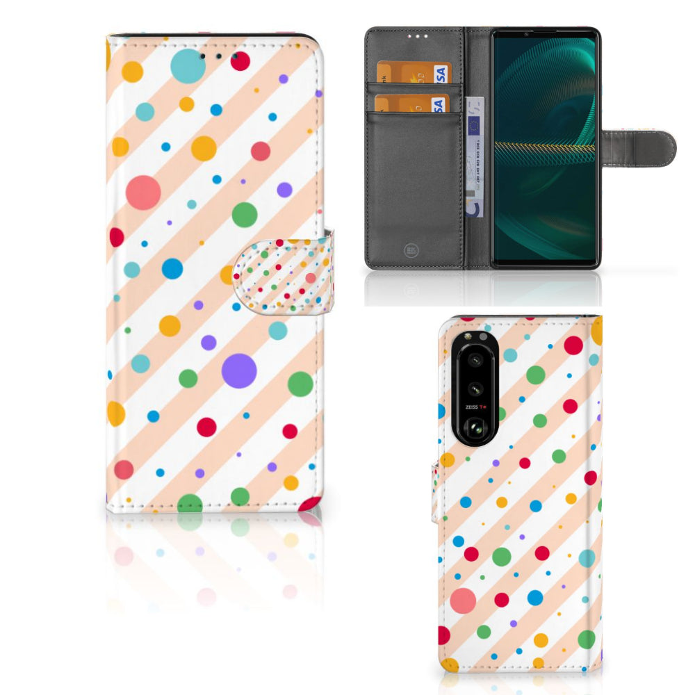 Sony Xperia 5III Telefoon Hoesje Dots