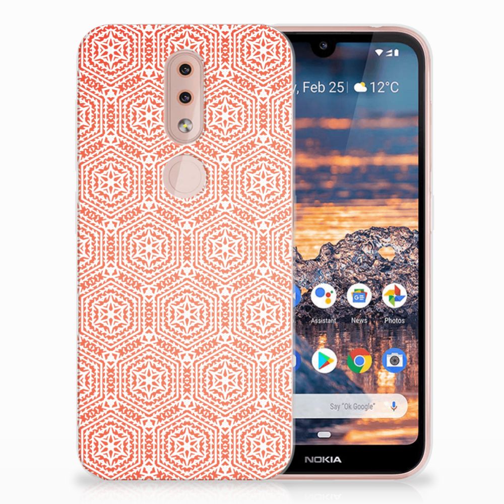 Nokia 4.2 TPU bumper Pattern Orange