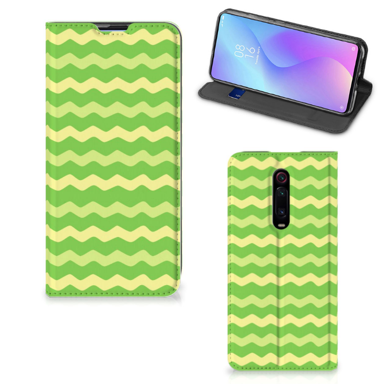 Xiaomi Redmi K20 Pro Hoesje met Magneet Waves Green - B2C Telecom