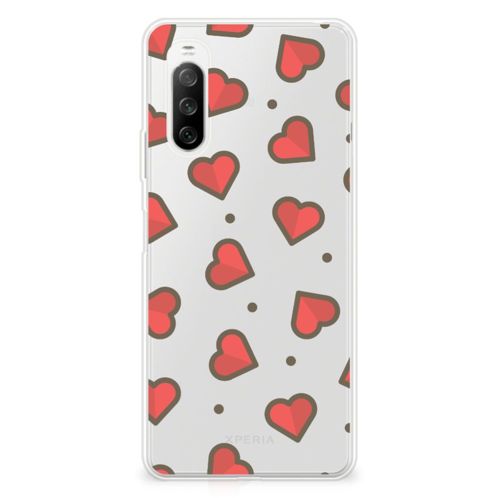 Sony Xperia 10 III TPU bumper Hearts