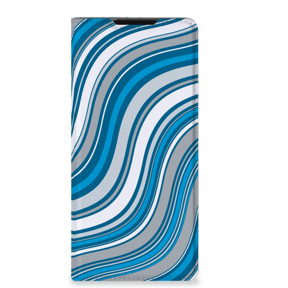 Samsung Galaxy S21 Ultra Hoesje met Magneet Waves Blue - B2C Telecom