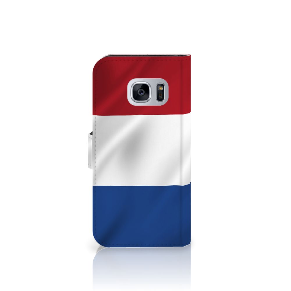 Samsung Galaxy S7 Bookstyle Case Nederlandse Vlag
