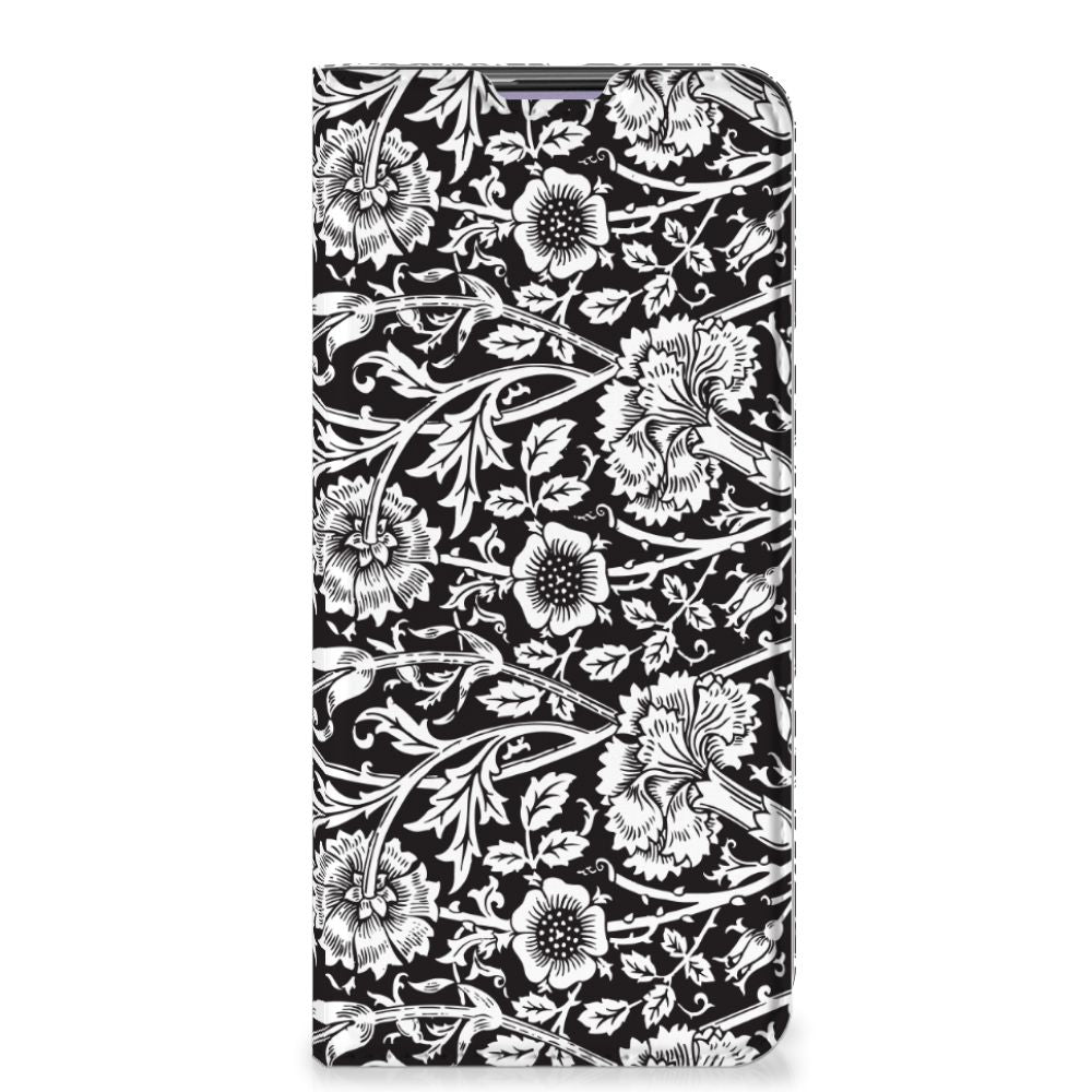 OnePlus Nord CE 5G Smart Cover Black Flowers - B2C Telecom