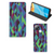 OPPO A15 Stand Case Abstract Green Blue - B2C Telecom