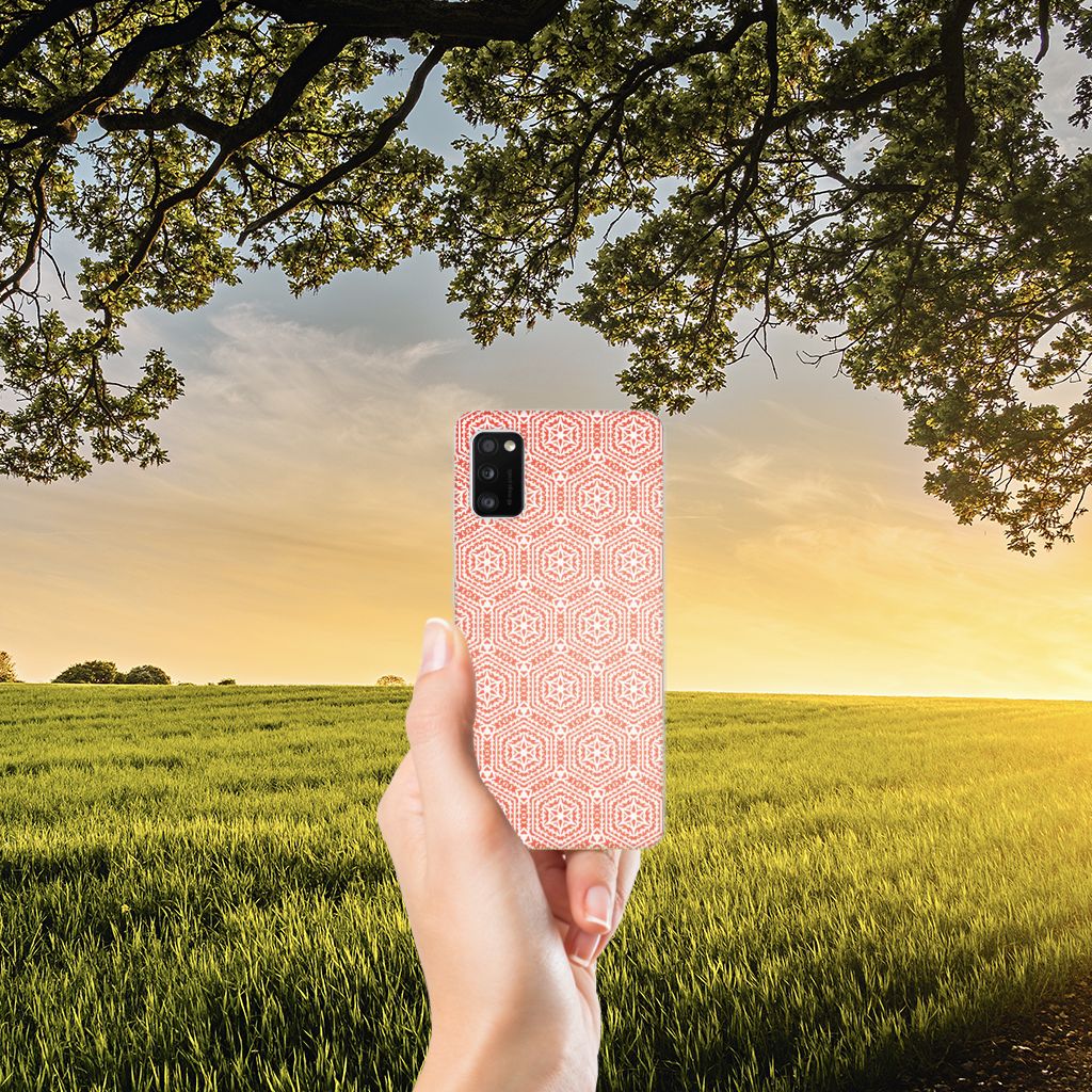 Samsung Galaxy A41 TPU bumper Pattern Orange B2C Telecom