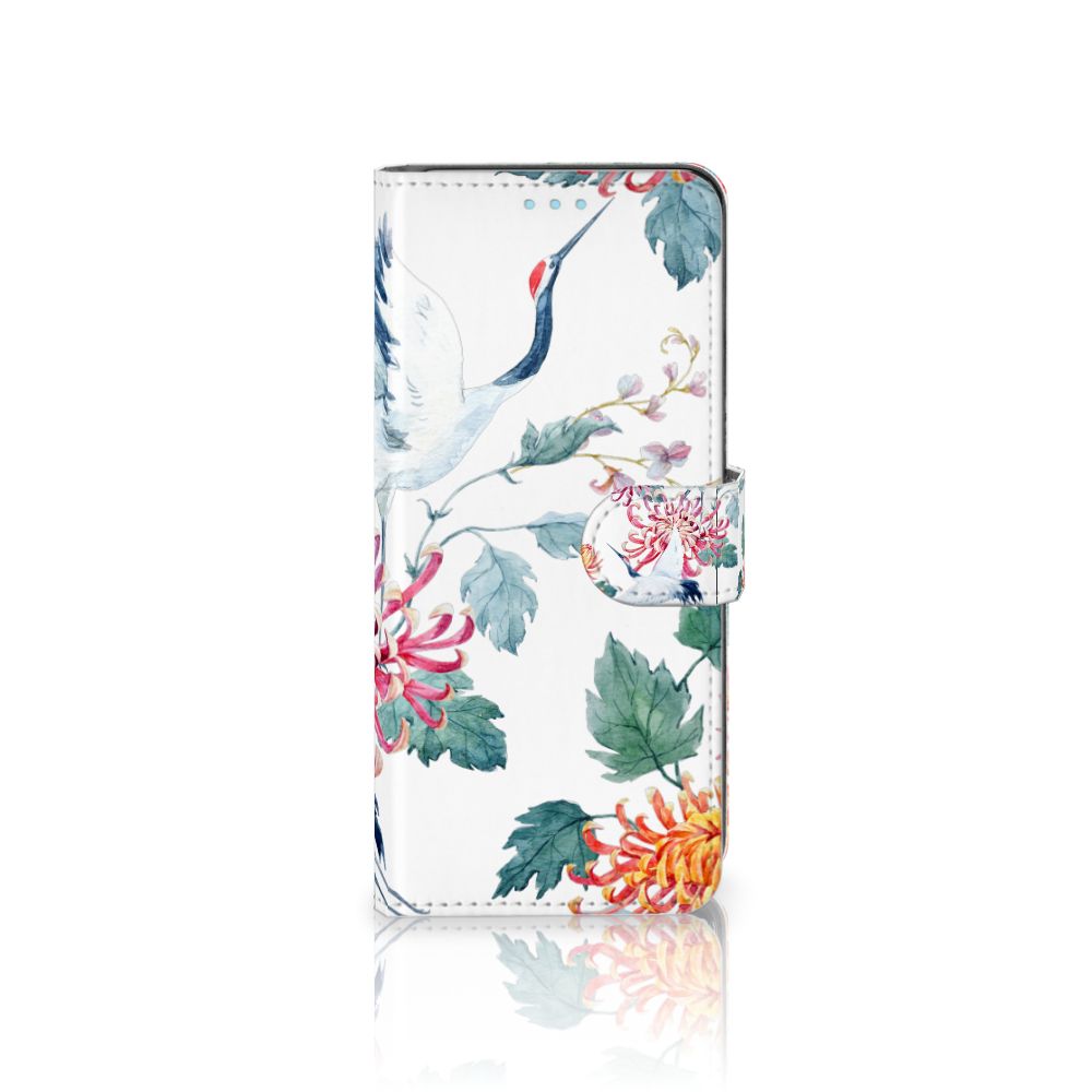 Sony Xperia 10 III Telefoonhoesje met Pasjes Bird Flowers