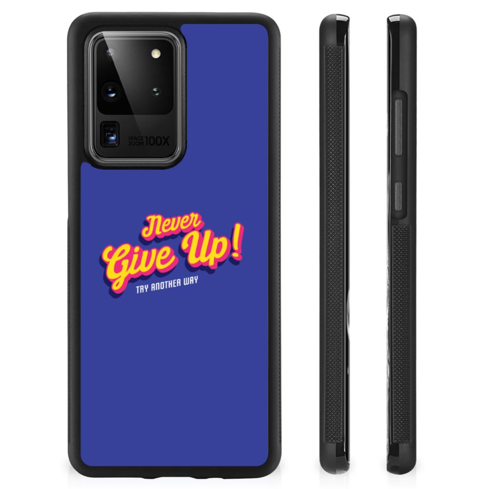 Samsung Galaxy S20 Ultra Hoesje met Quotes Never Give Up B2C Telecom
