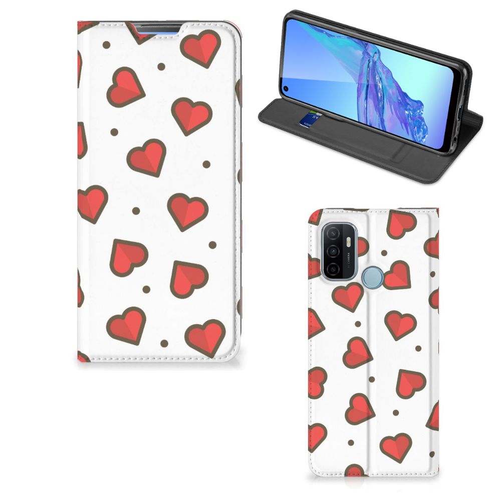 OPPO A53 | A53s Hoesje met Magneet Hearts - B2C Telecom