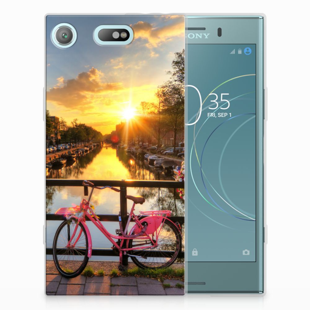 Sony Xperia XZ1 Compact Siliconen Back Cover Amsterdamse Grachten