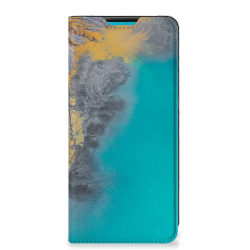 Samsung Galaxy A73 Standcase Marble Blue Gold - B2C Telecom