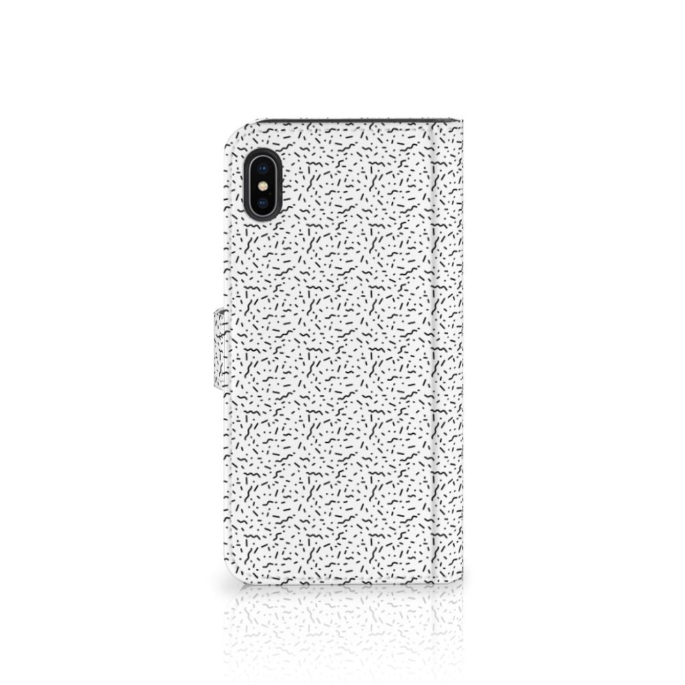 Apple iPhone Xs Max Telefoon Hoesje Stripes Dots