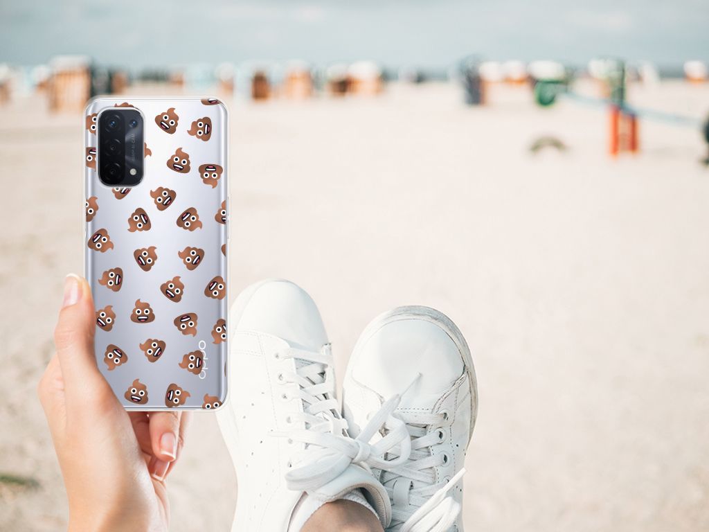 TPU bumper voor OPPO A93 5G Poep Emojis B2C Telecom