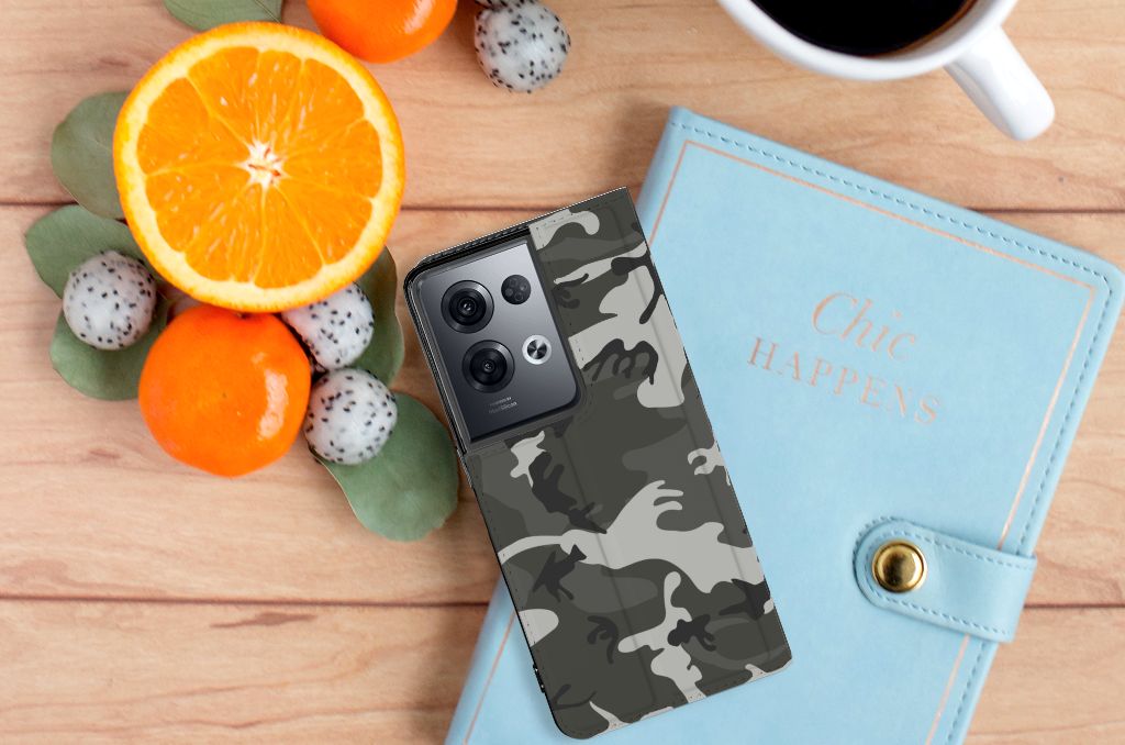 OPPO Reno8 Pro Hoesje met Magneet Army Light - B2C Telecom