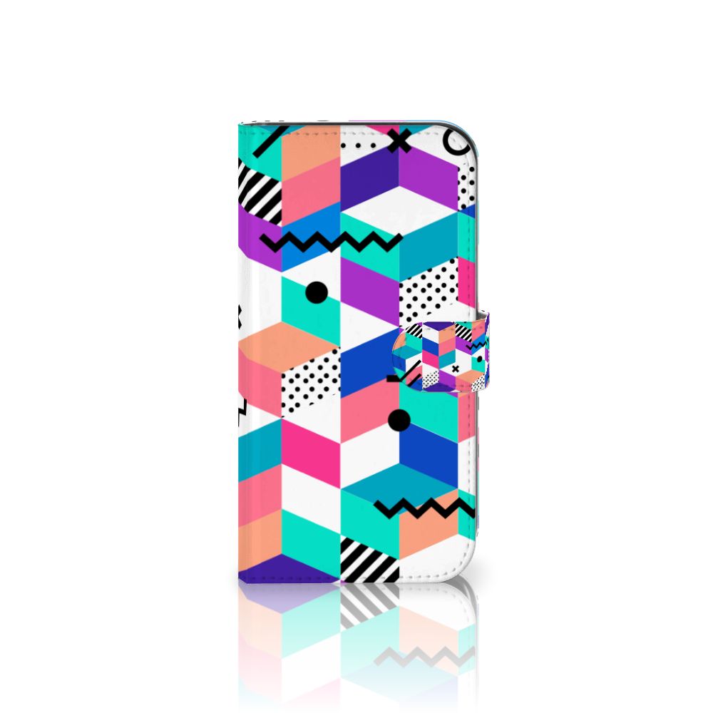 iPhone 13 Pro Max Book Case Blokken Kleurrijk