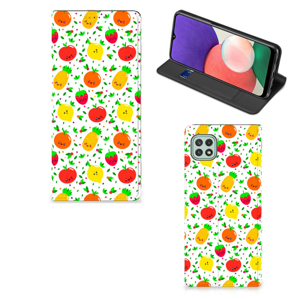 Samsung Galaxy A22 5G Flip Style Cover Fruits - B2C Telecom