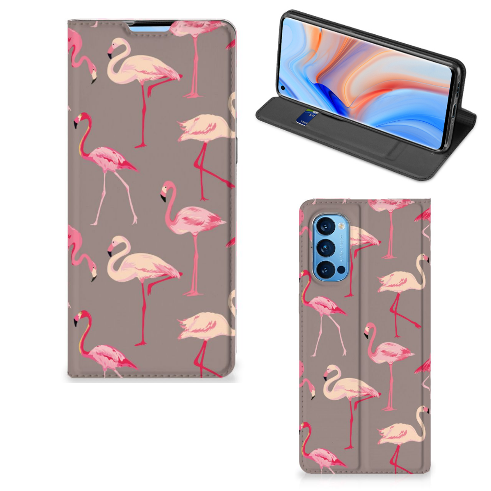 OPPO Reno4 Pro 5G Hoesje maken Flamingo - B2C Telecom